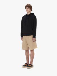 HOODIE WITH LOGO EMBROIDERY in black | JW Anderson US  Product Image