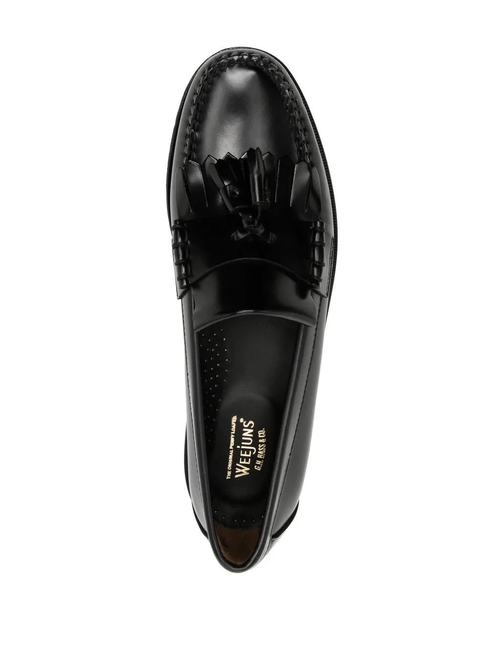 flat sole leather loafers Product Image