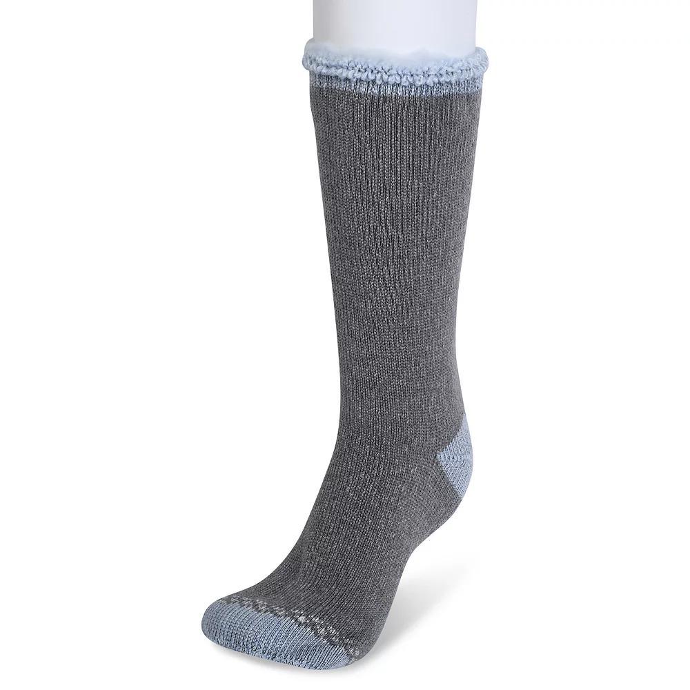 Women's GaaHuu 4X Brushed Thermal Socks, Gray Light Blue Product Image