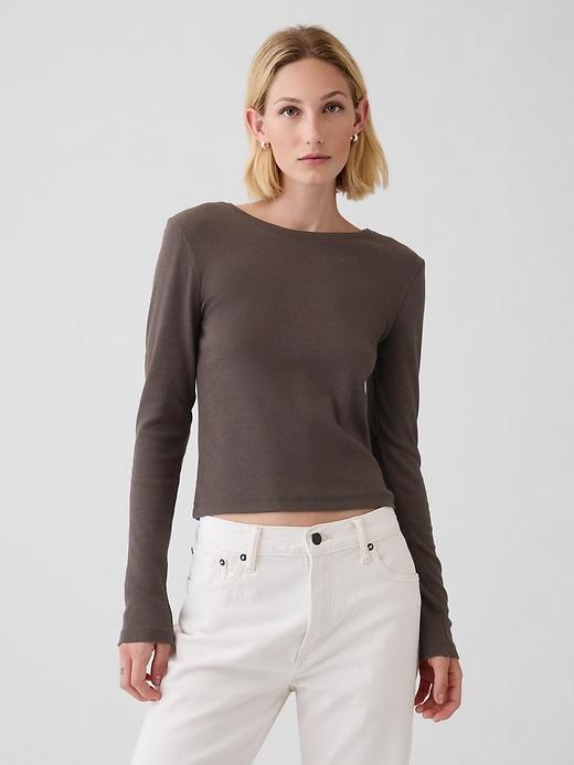 Modern Rib Cropped T-Shirt Product Image