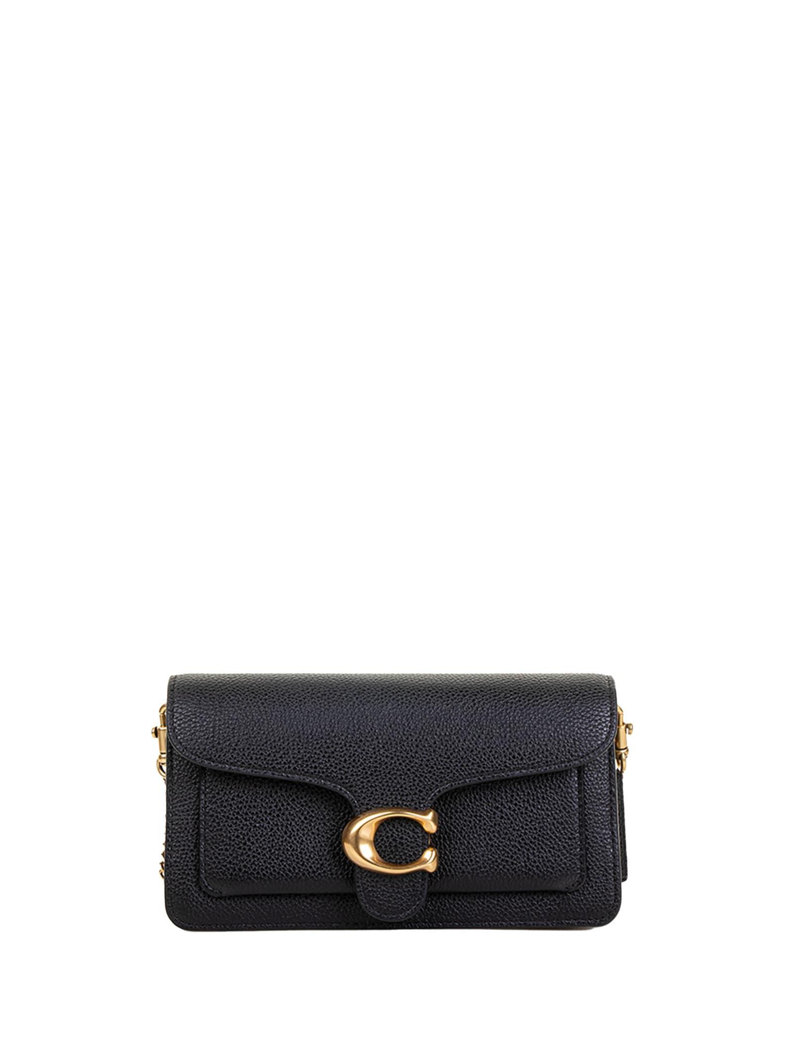 COACH Leather Tabby Clutch Bag In Black Product Image