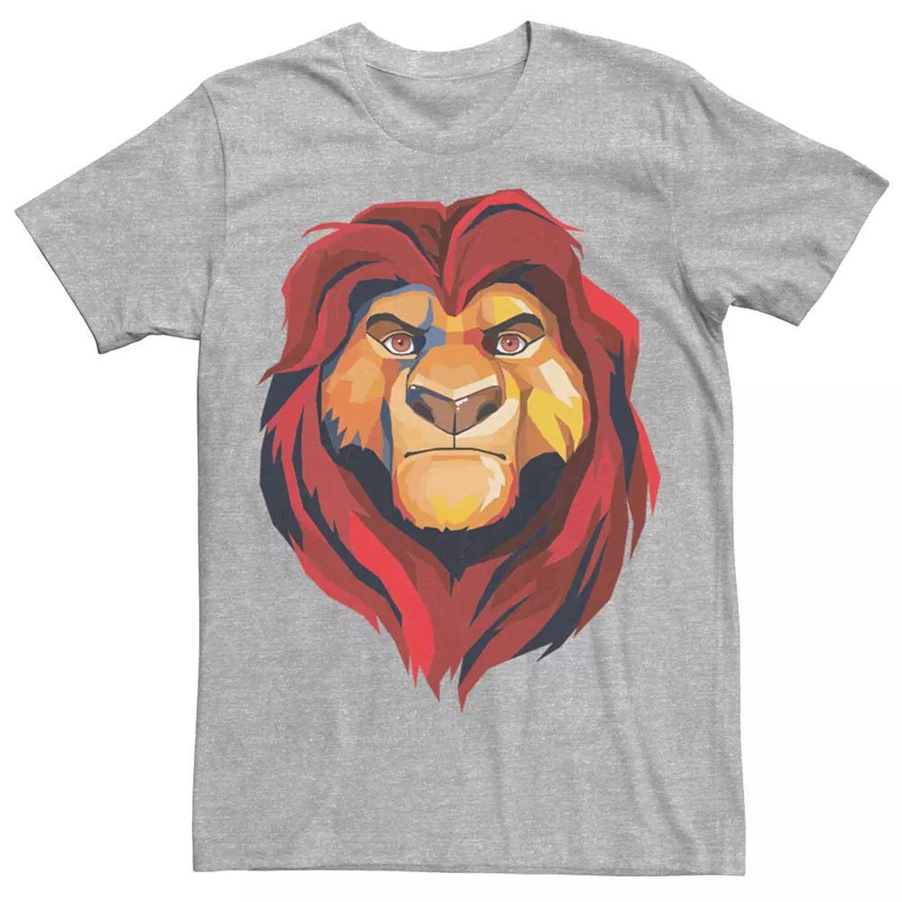Men's Disney's The Lion King Mufasa Portrait Tee, Size: Medium, Athletic Grey Product Image