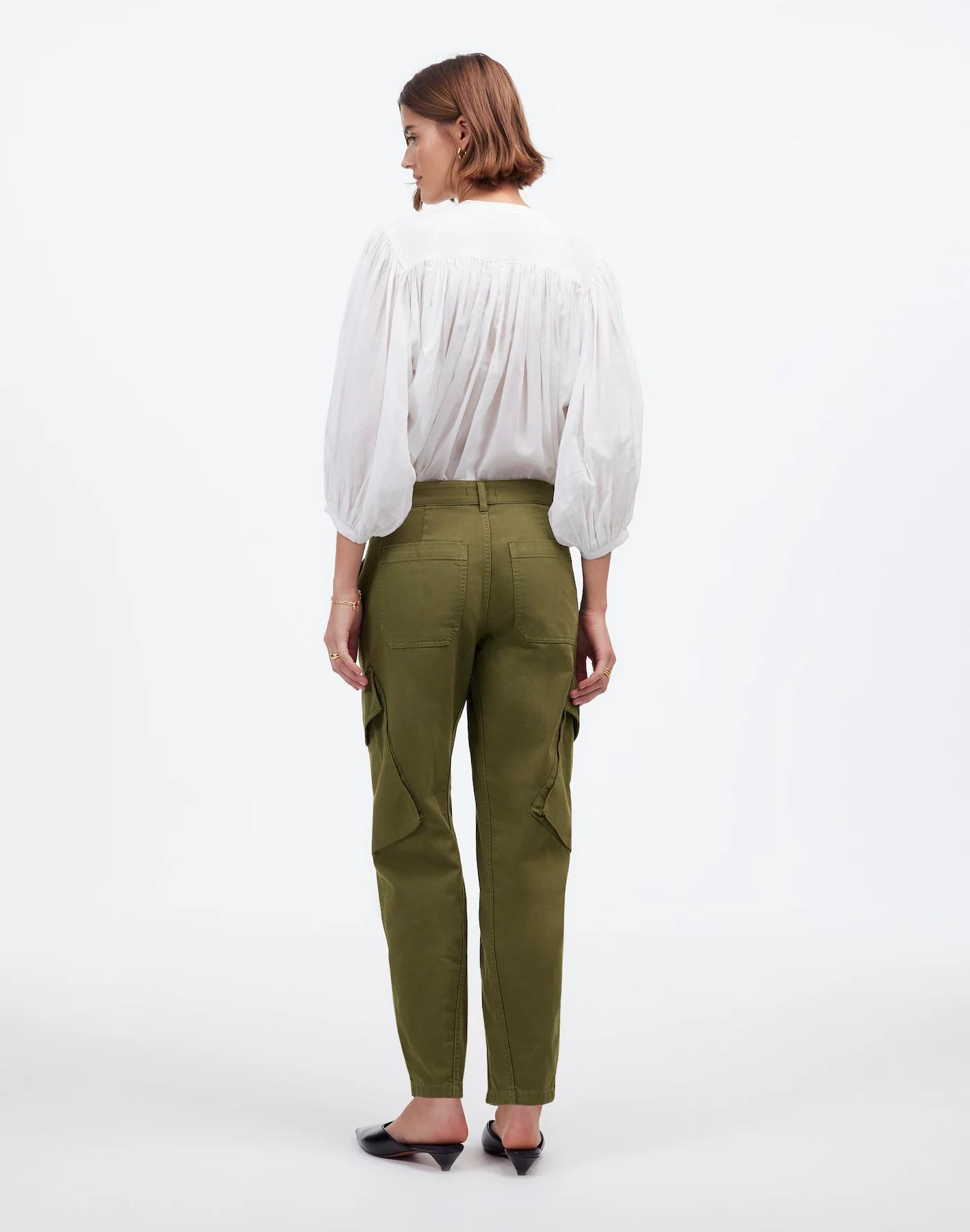 The Barrel-Leg Utility Pant in Garment-Dyed Twill Product Image