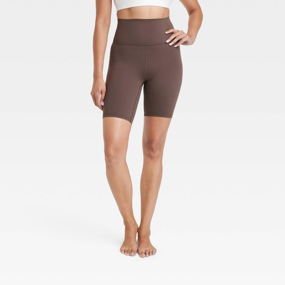 Womens Everyday Soft Ultra High-Rise Bike Shorts 8 - All In Motion Black 2X: Moisture Wicking, Quick Drying Product Image