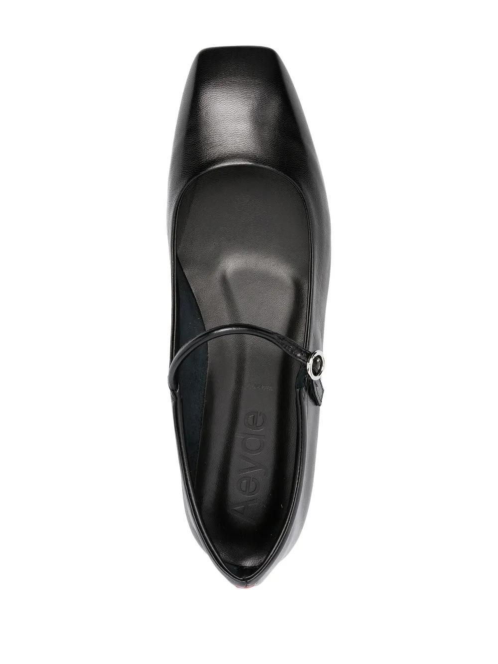 Maryjane leather ballerina shoes  Product Image