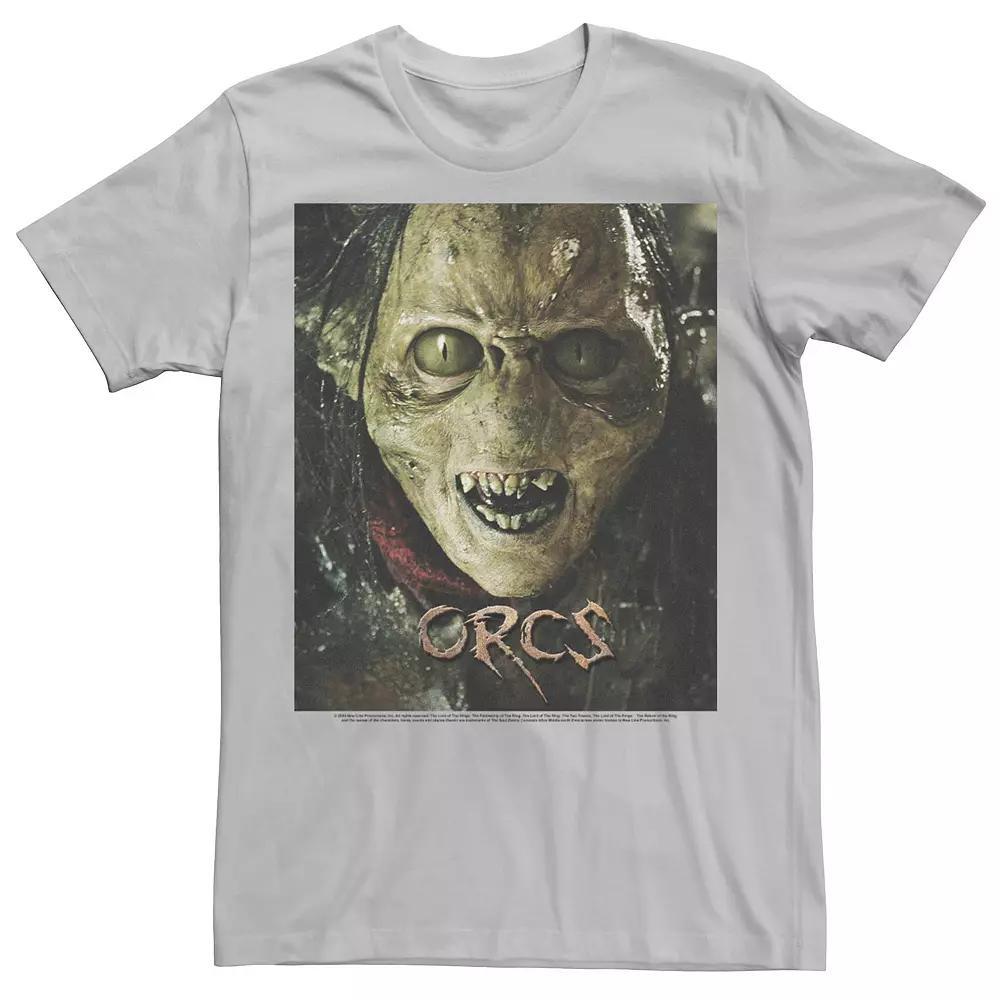 Men's Lord Of The Rings Orc Poster Logo Tee, Size: XL, Silver Product Image