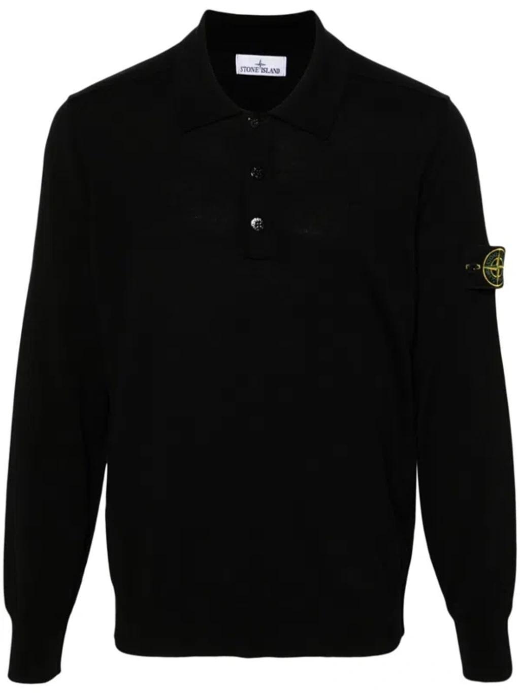 Compass-badge polo shirt Product Image