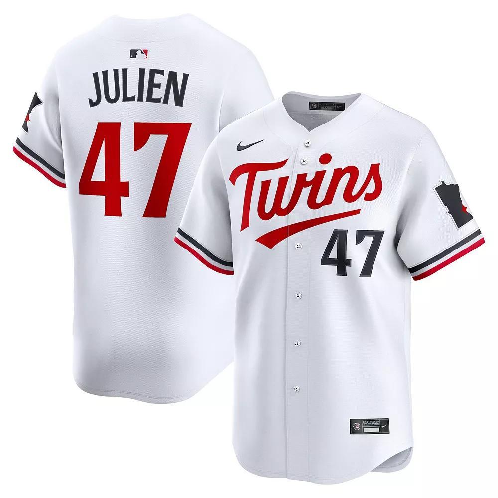 Men's Nike Edouard Julien White Minnesota Twins Home Limited Player Jersey, Size: 2XL Product Image