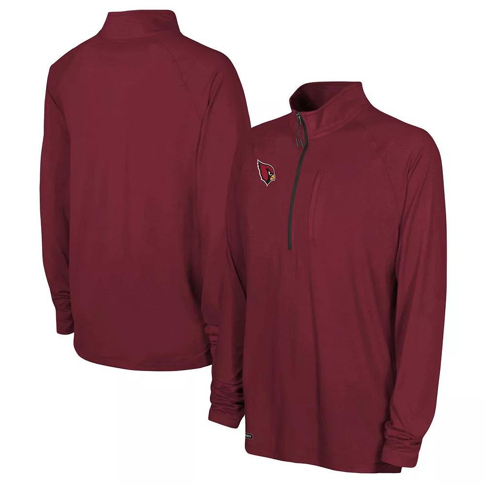 Men's Navy New England Patriots Combine Authentic Raglan Quarter-Zip Top, Size: Small, Blue Product Image