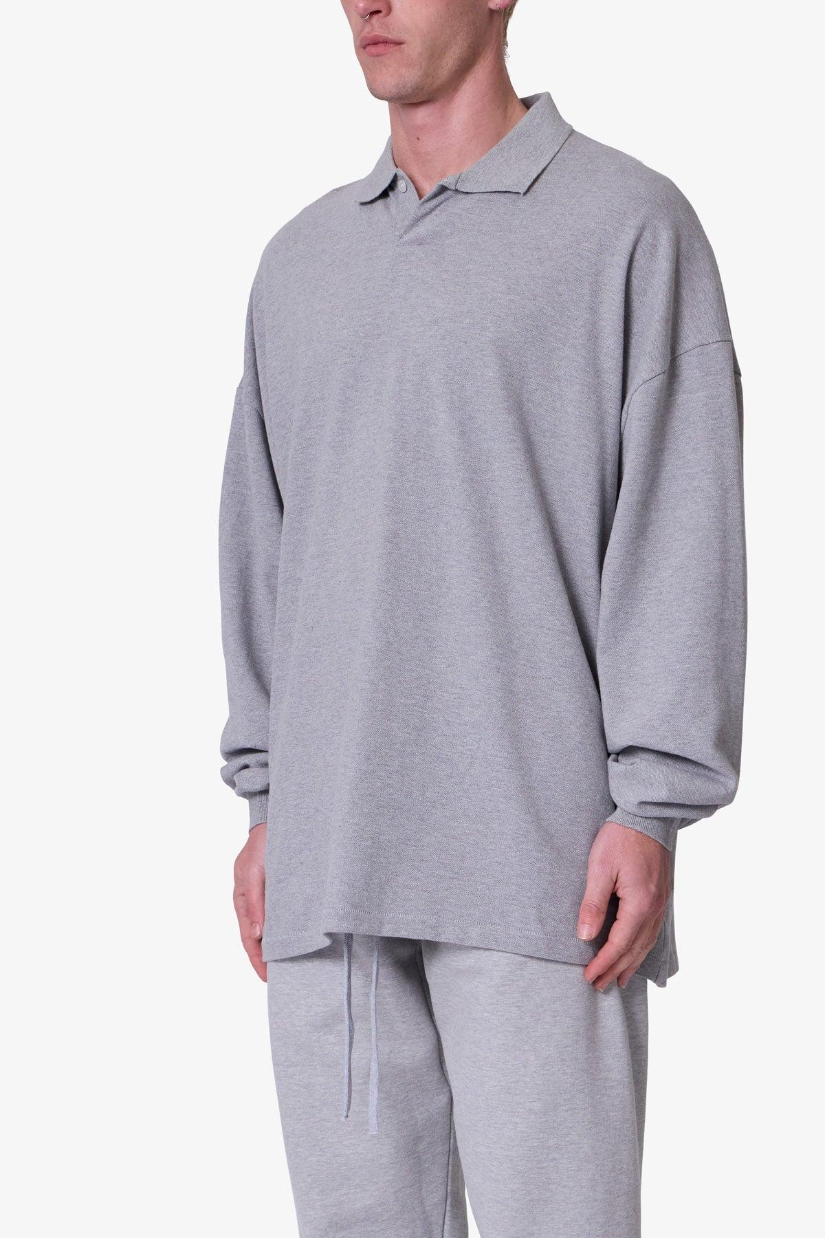Every Day L/S Polo - Marled Grey Product Image