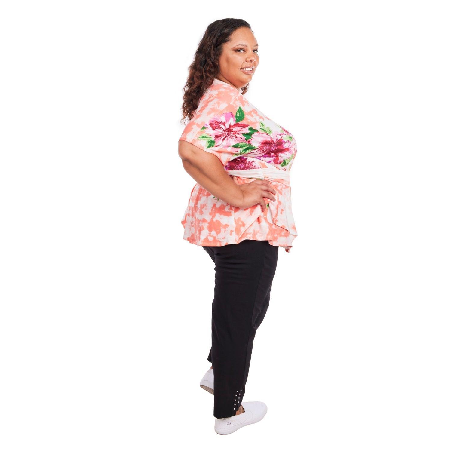 Short Sleeve V-Neck Top - Plus Product Image