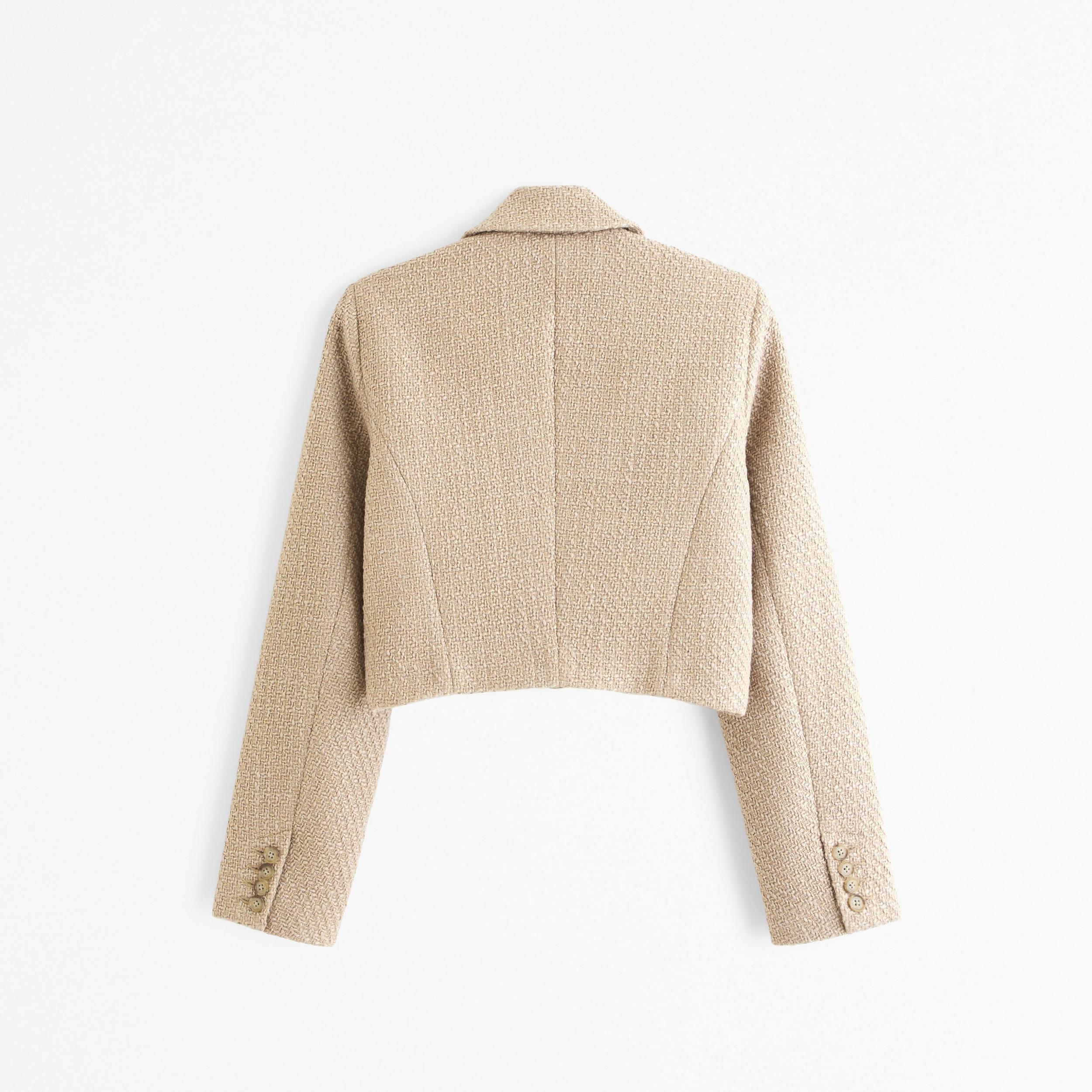 Cropped Tweed Blazer Product Image