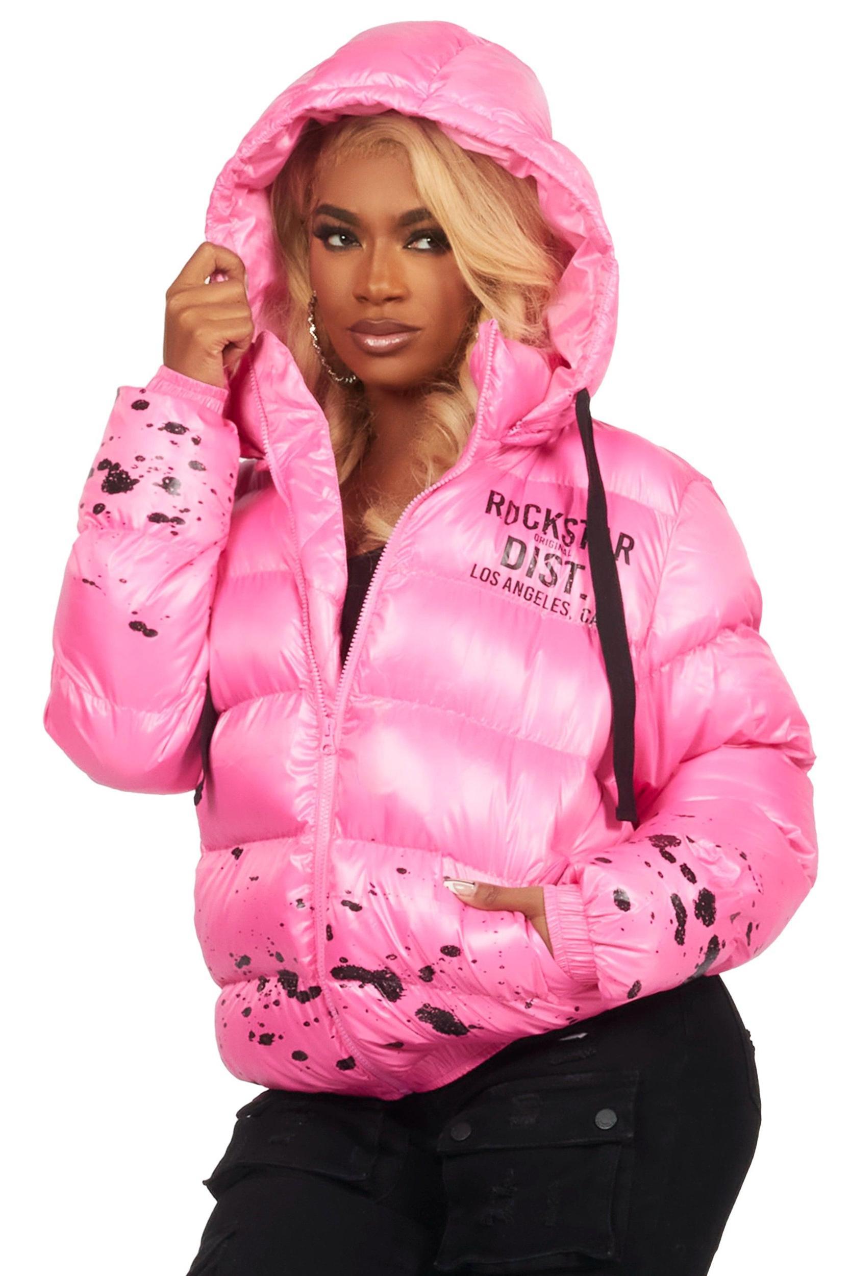Art Dist. 2.0 Pink Puffer Jacket Female Product Image