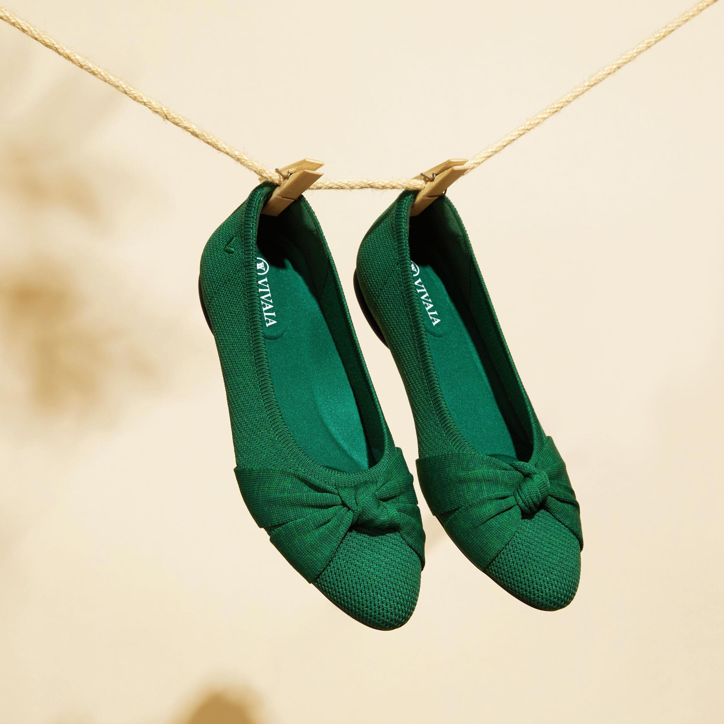 Almond-Toe Knotted Flats (Bibi) Product Image