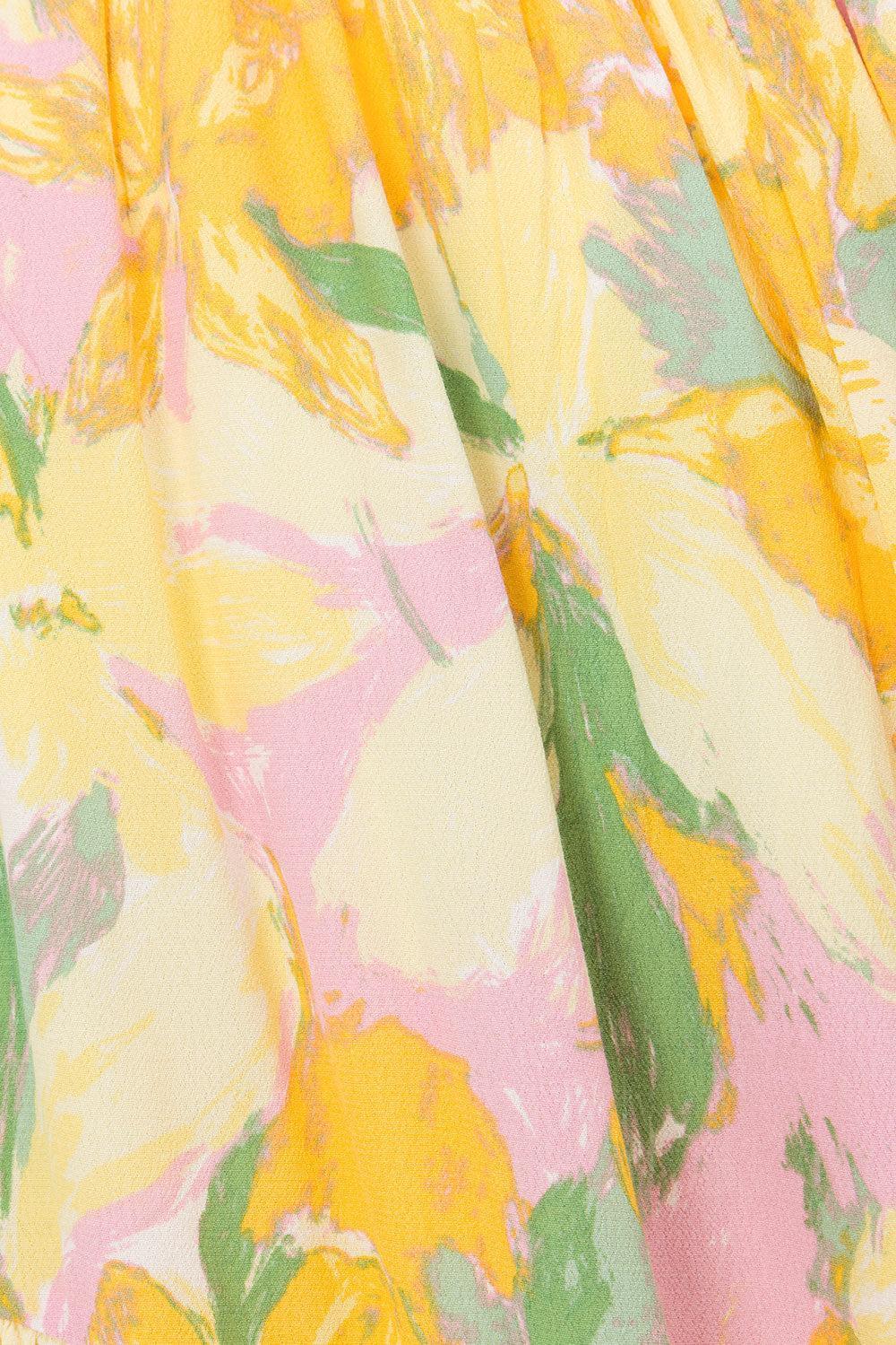 Calabria Halter Dress - Scout Floral Product Image