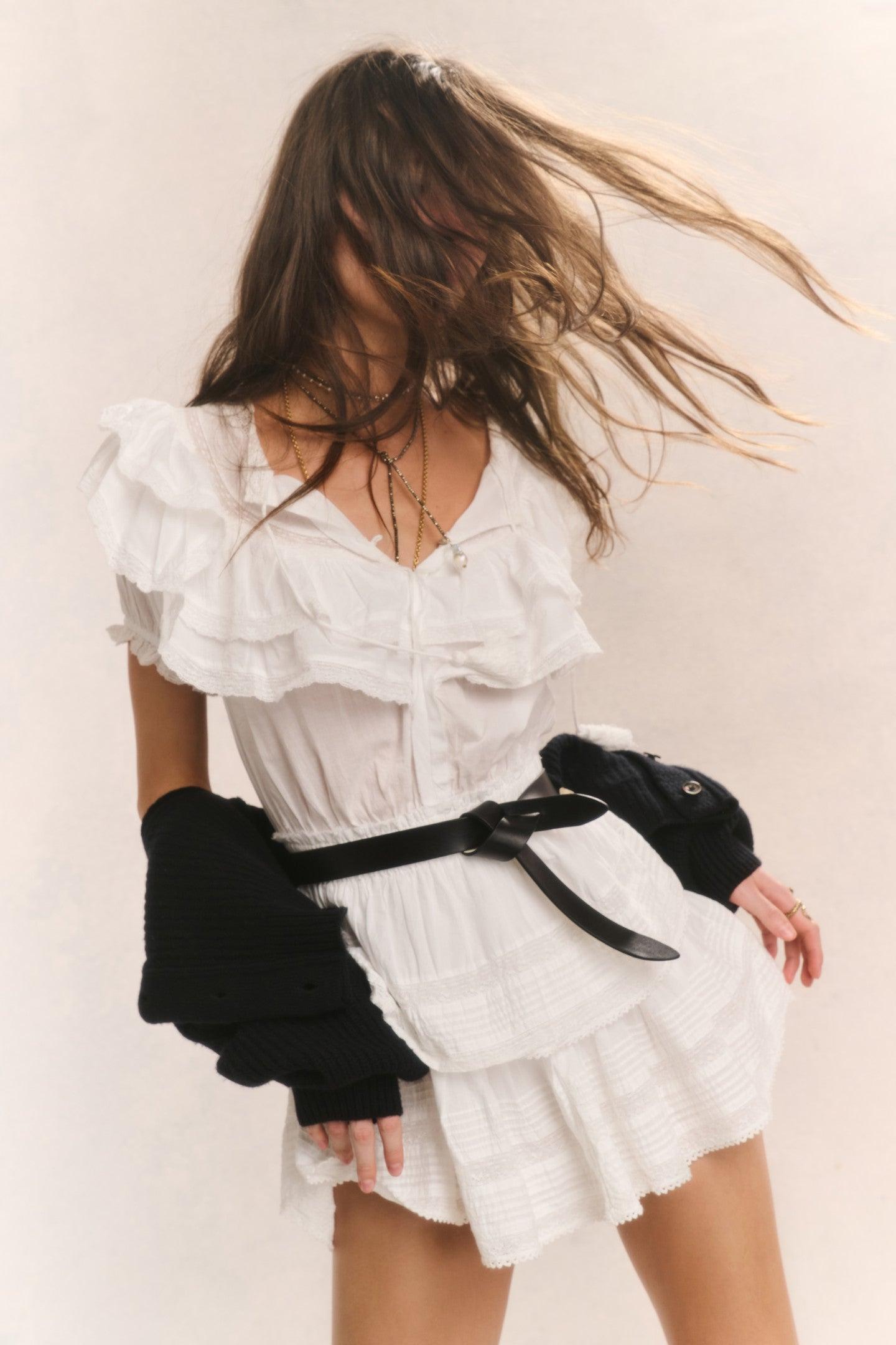 Liv Cotton Ruffled Heritage Dress Product Image