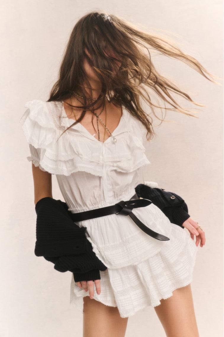 Liv Cotton Ruffled Dress Product Image