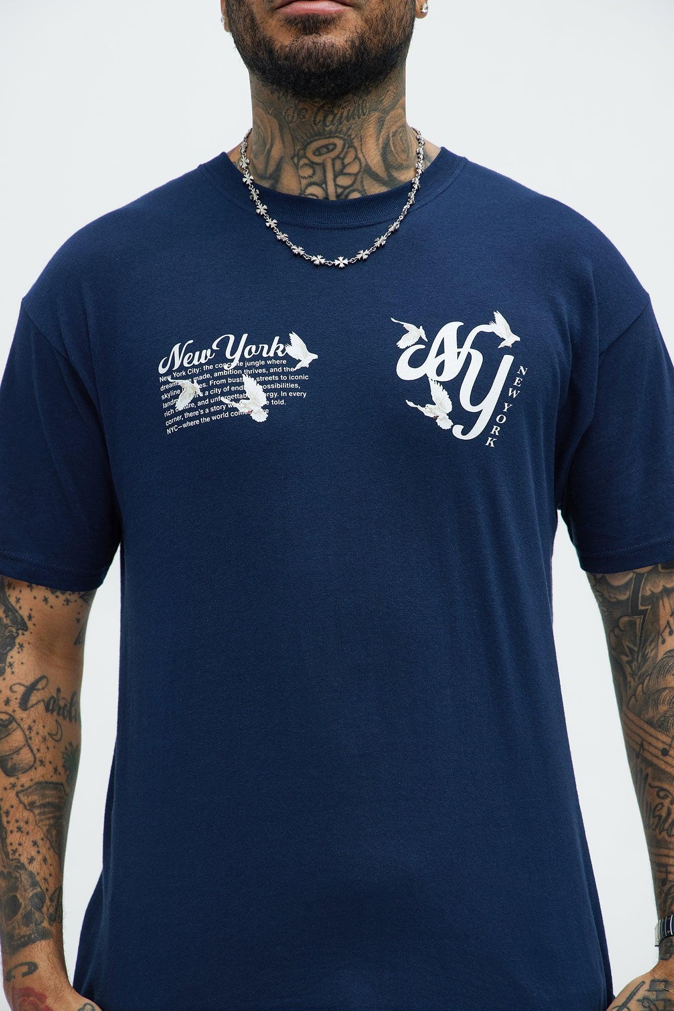 NY Doves With Love Short Sleeve Tee - Navy Product Image