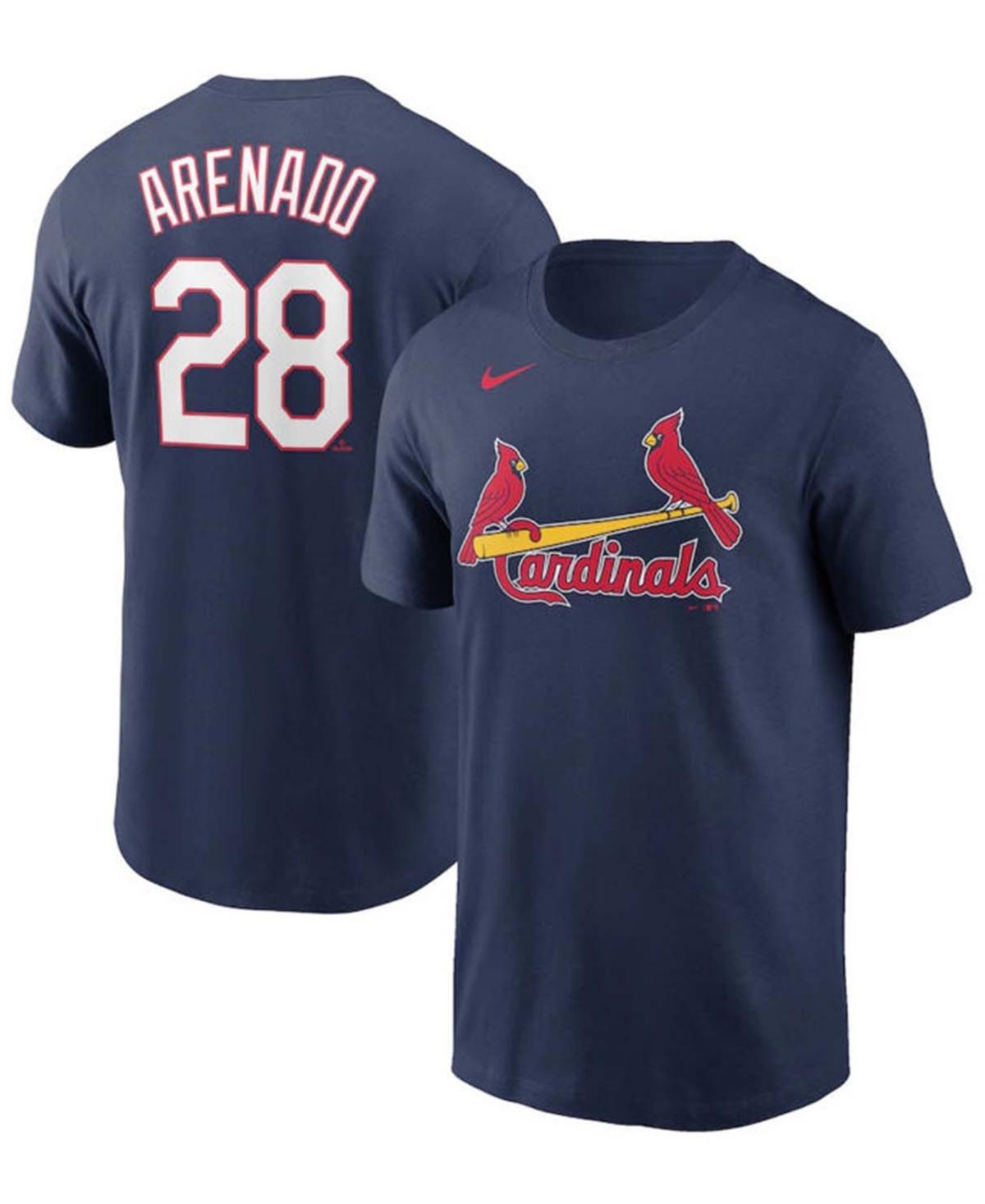 Men's Nike Nolan Arenado Navy St. Louis Cardinals Name & Number T-Shirt, Size: Large, Blue Product Image