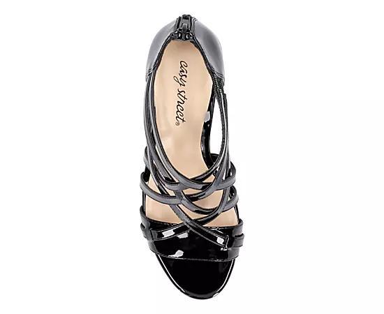Easy Street Bee Womens Platform Sandals Grey Product Image