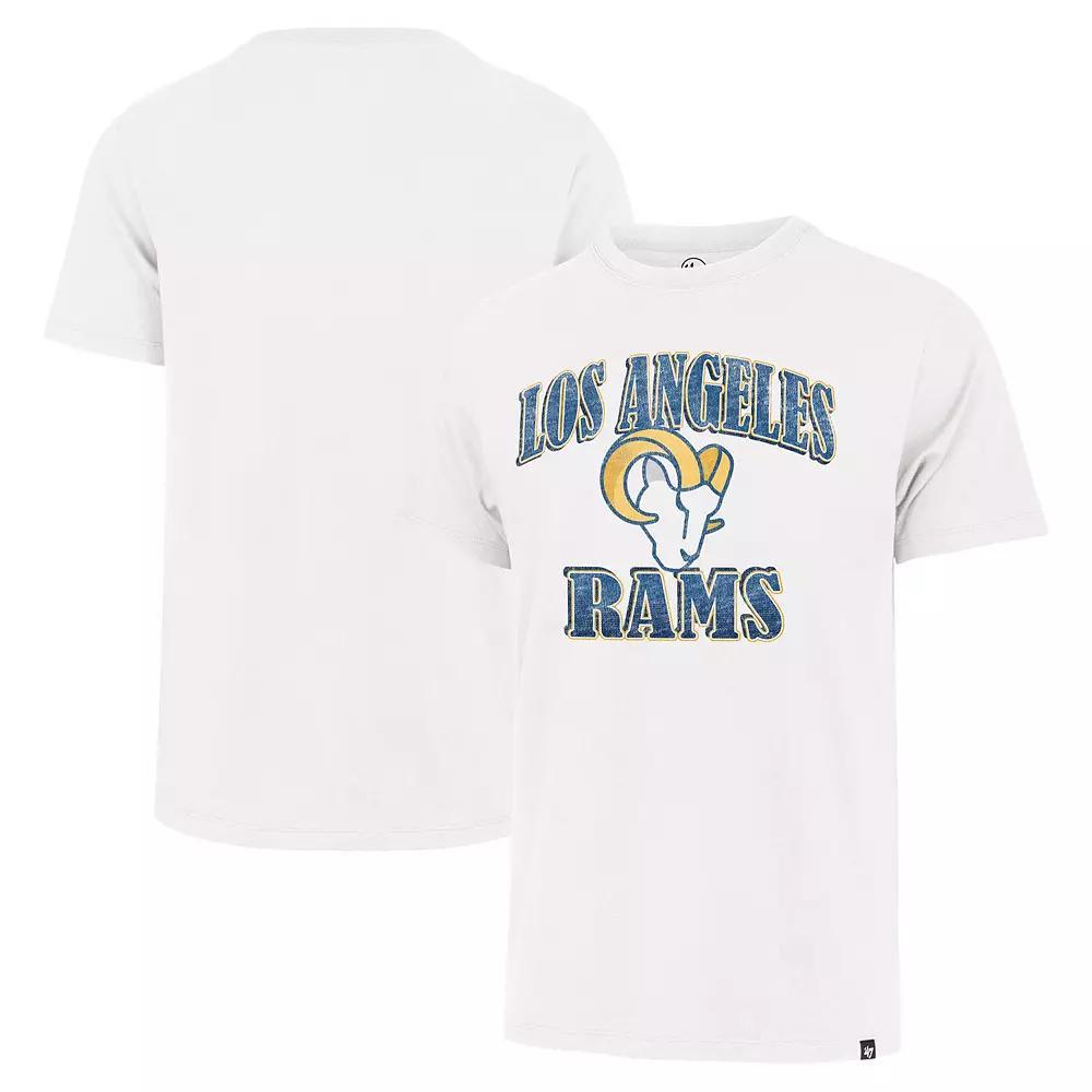 Men's '47 White Los Angeles Rams Overrun Franklin T-Shirt, Size: XL Product Image