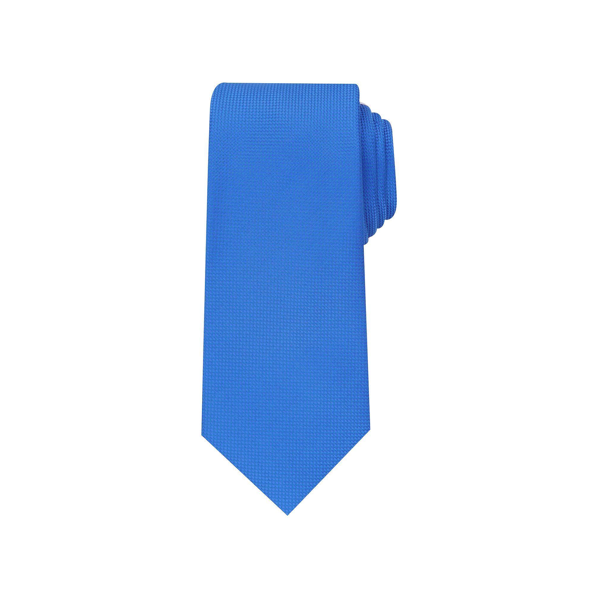 Men's Bespoke Solid Tie, Blue Oxford Product Image