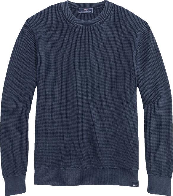 Garment-Dye Rib Crewneck Sweater Product Image