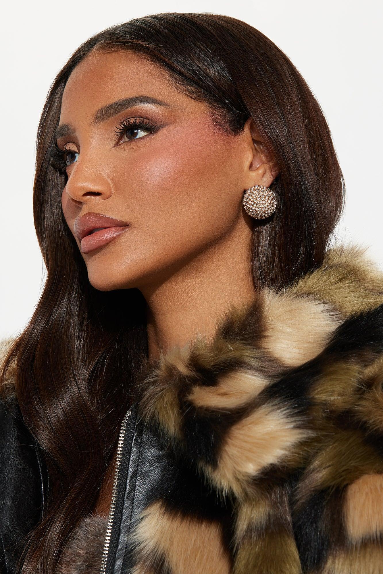 Dont Drop The Ball Earrings - Gold Product Image