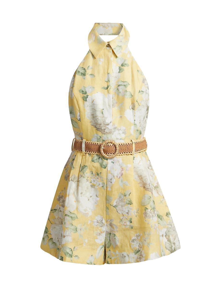Womens Acacia Floral Halter Romper Product Image