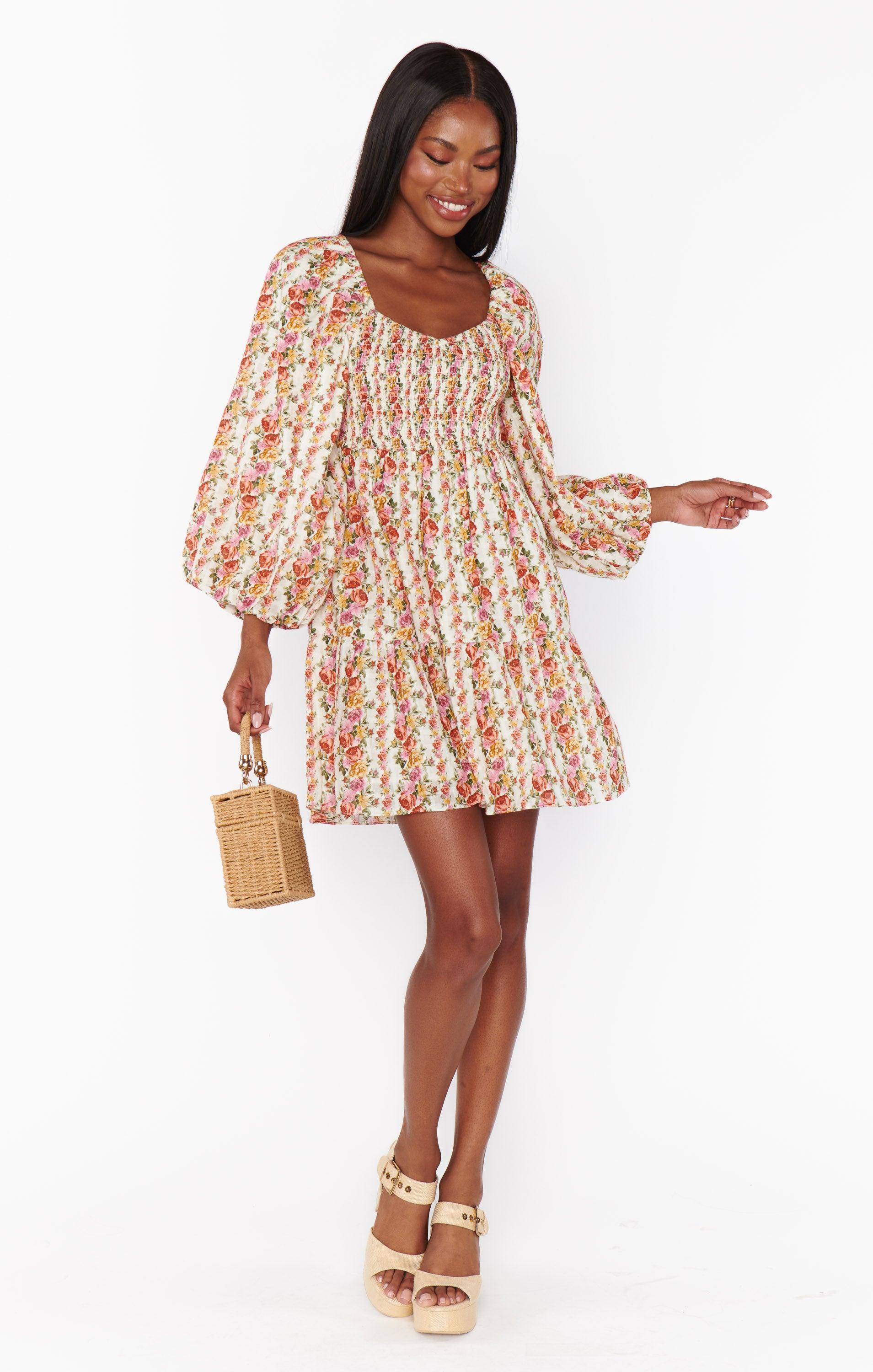 Josephine Dress ~ Hillside Stripe Floral Product Image
