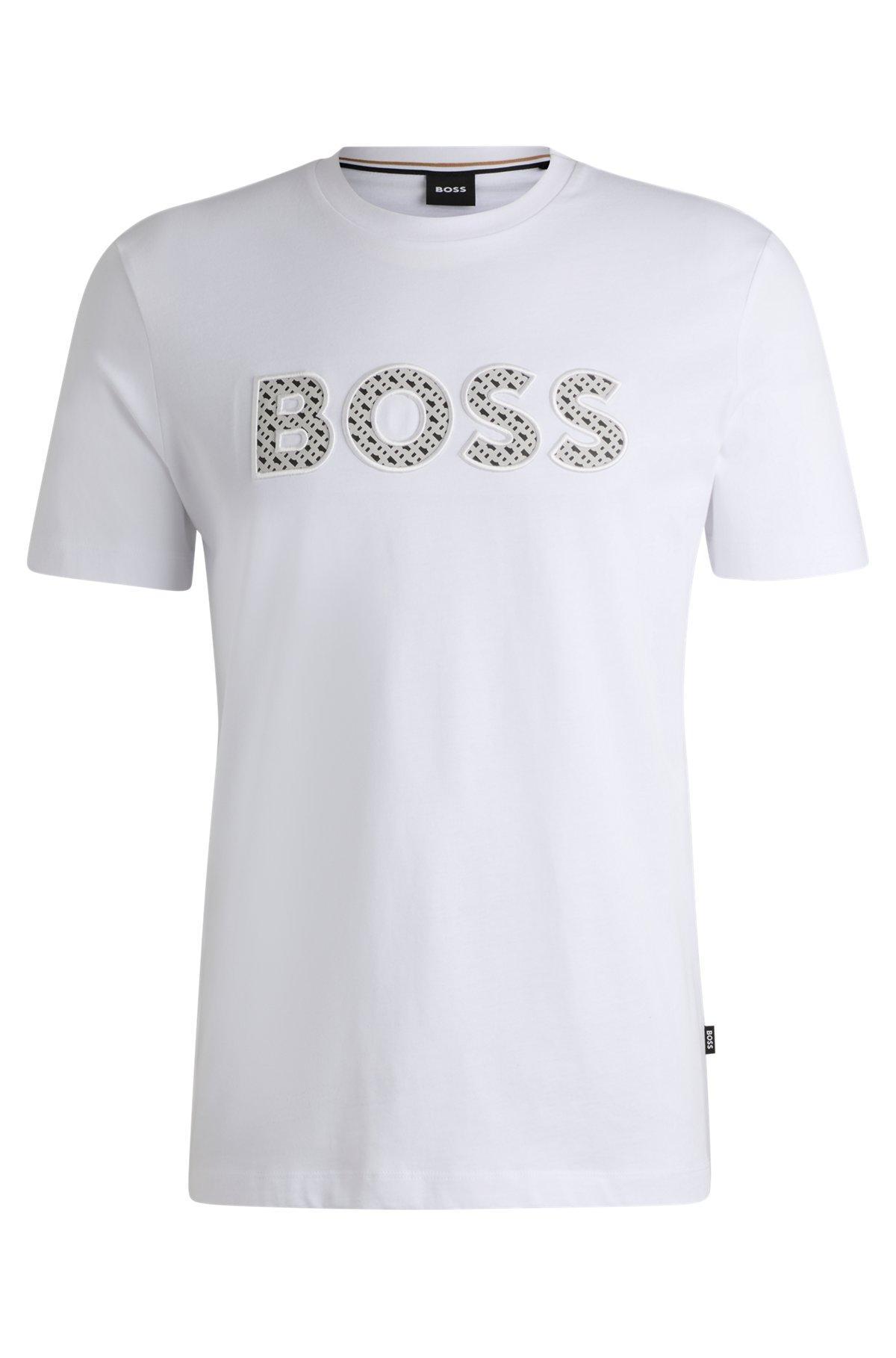 Cotton-jersey T-shirt with logo detail Product Image