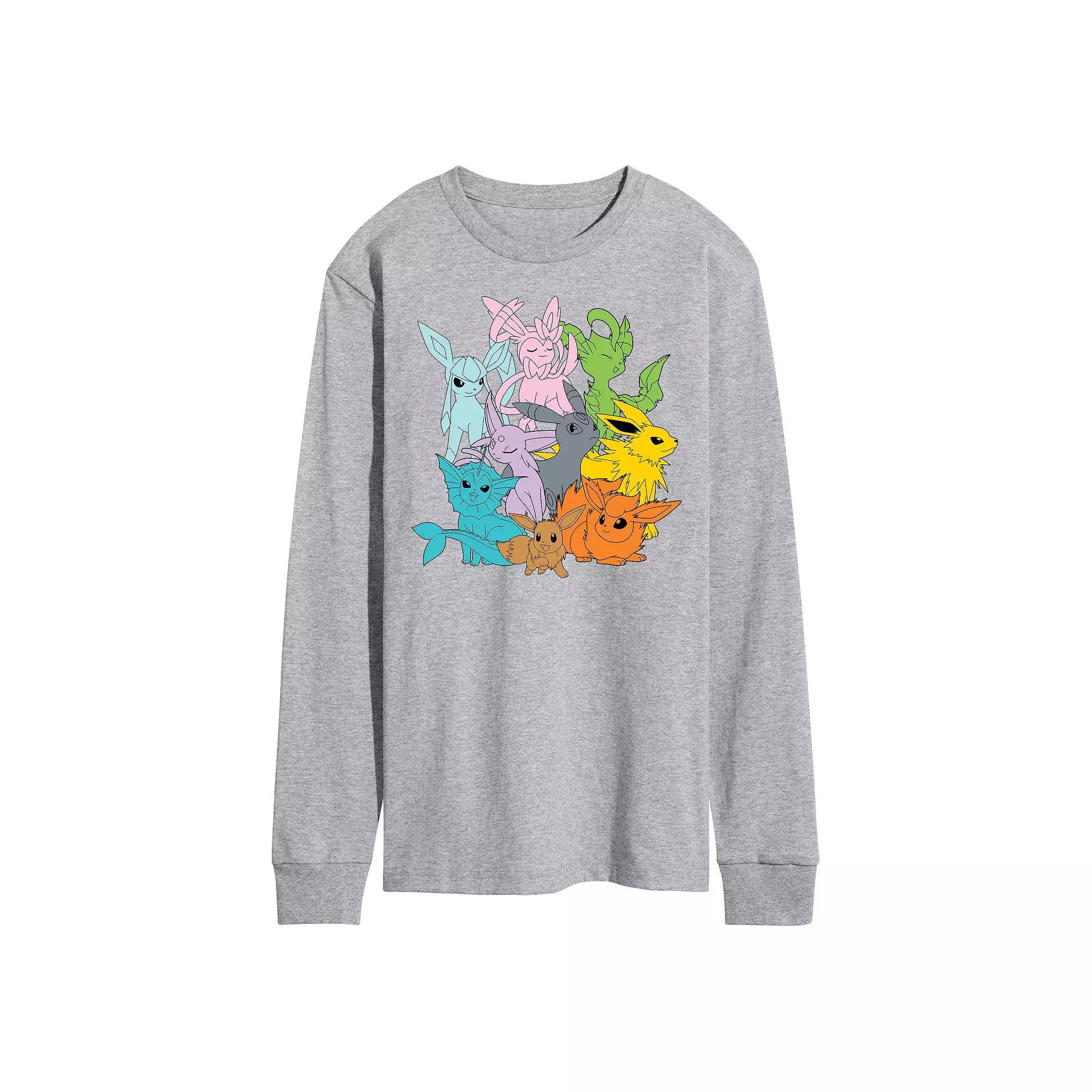 Mens Pokemon Eevolutions Long Sleeve Graphic Tee Product Image