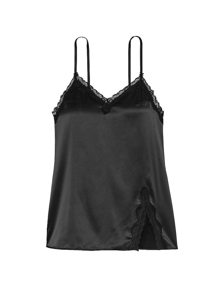 Tease Satin Lace-Trim Mini Slip Dress Product Image