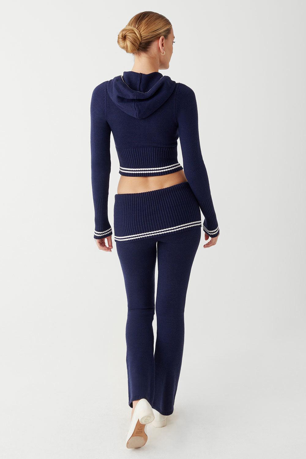 Aimee Cloud Knit Flare Pant - Starlight Product Image