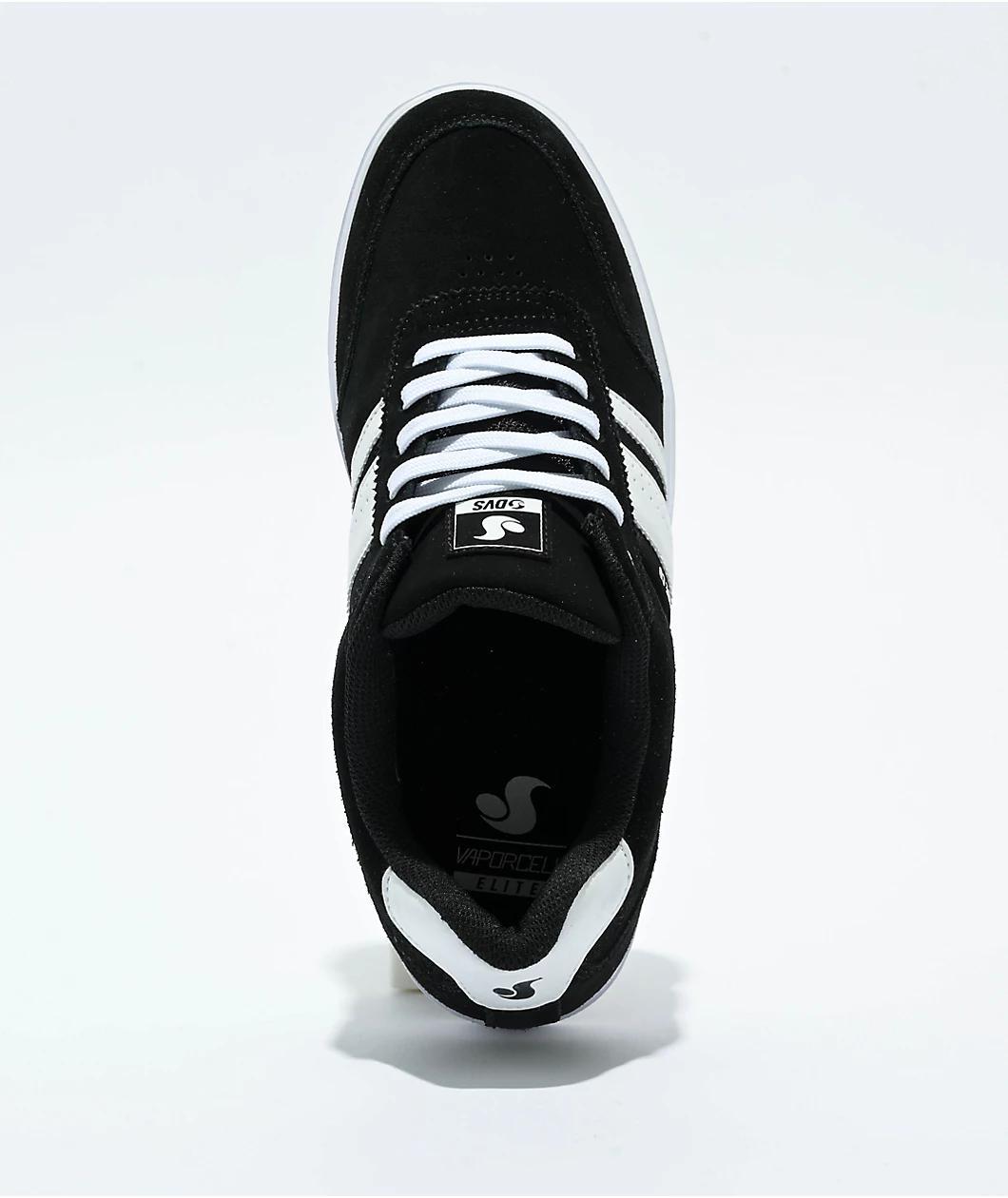 DVS Milan CS Black & White Skate Shoes Product Image