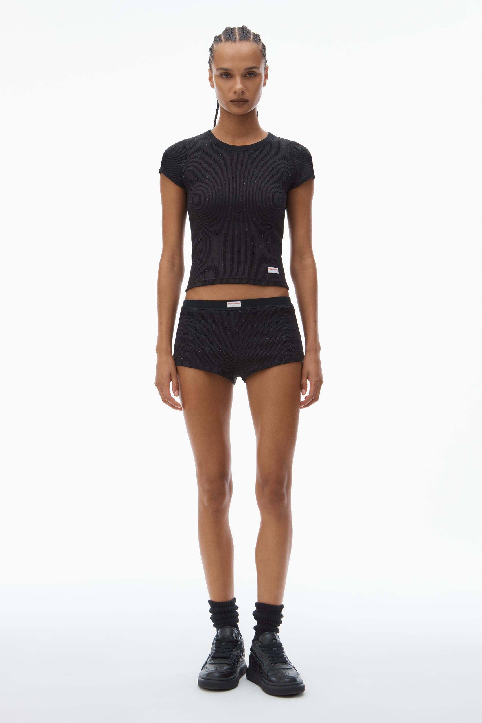 Crysal Hotfix Cami Dress In Waffle Knit Product Image