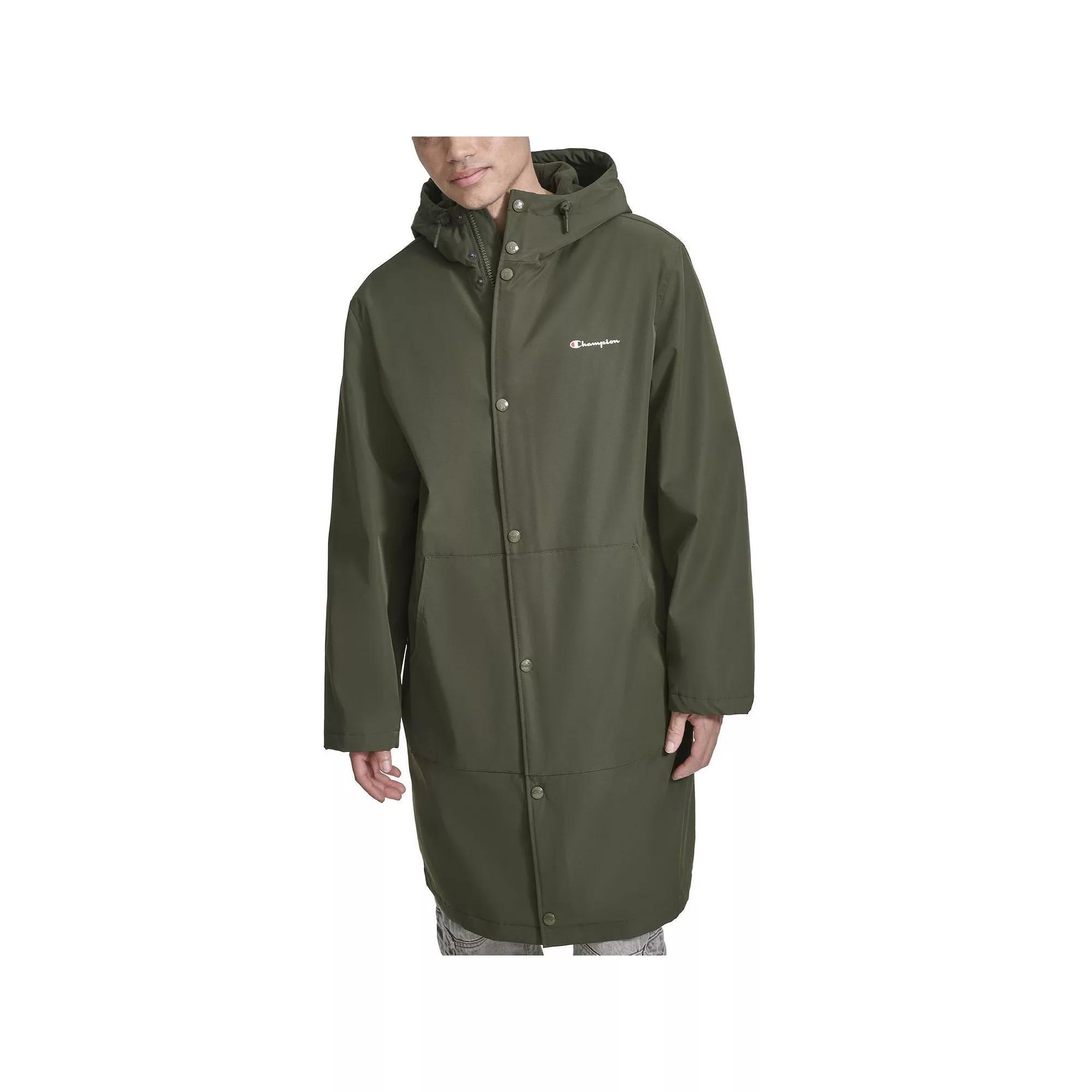 Men's Champion® Stadium Jacket With Fleece Lining, Size: Medium, Green Night Product Image