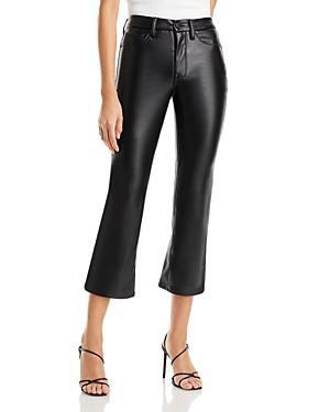 Womens Good Legs Cropped Mini Boot Vegan Leather Pants | | Good American by Khlo Kardashian Product Image