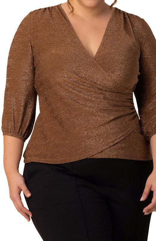 Celeste Faux Wrap Top - Plus Product Image