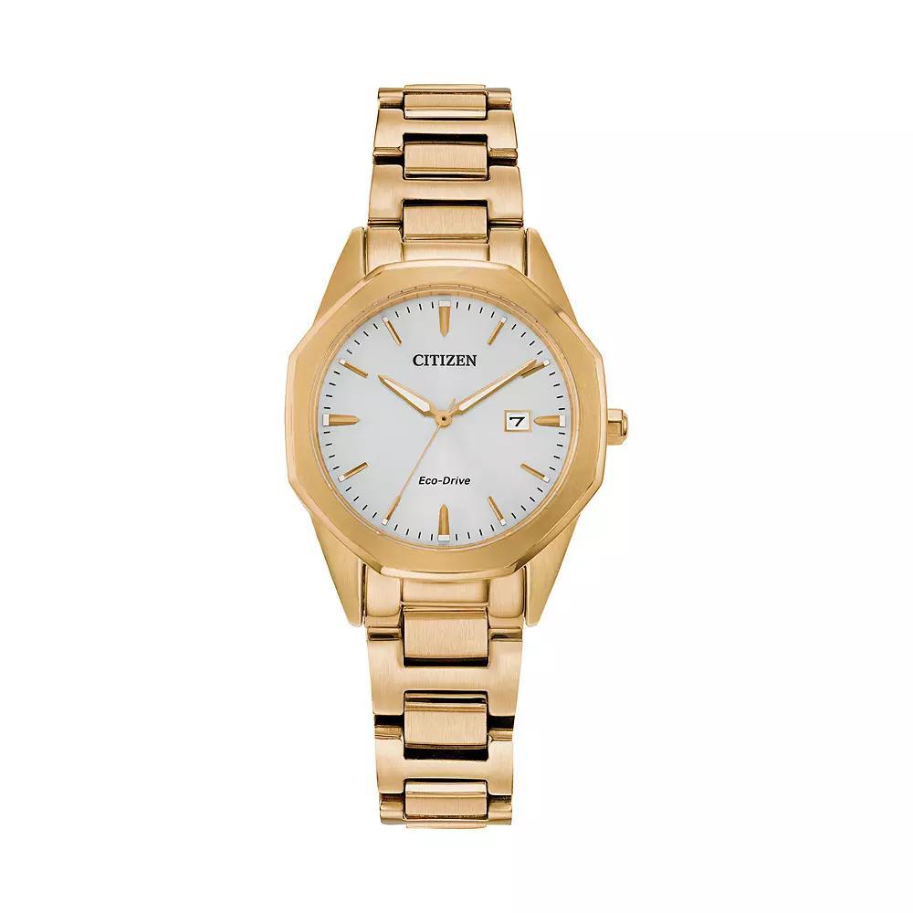 Citizen Eco-Drive Womens Corso Gold Tone Stainless Steel Watch - EW2582-59A Product Image