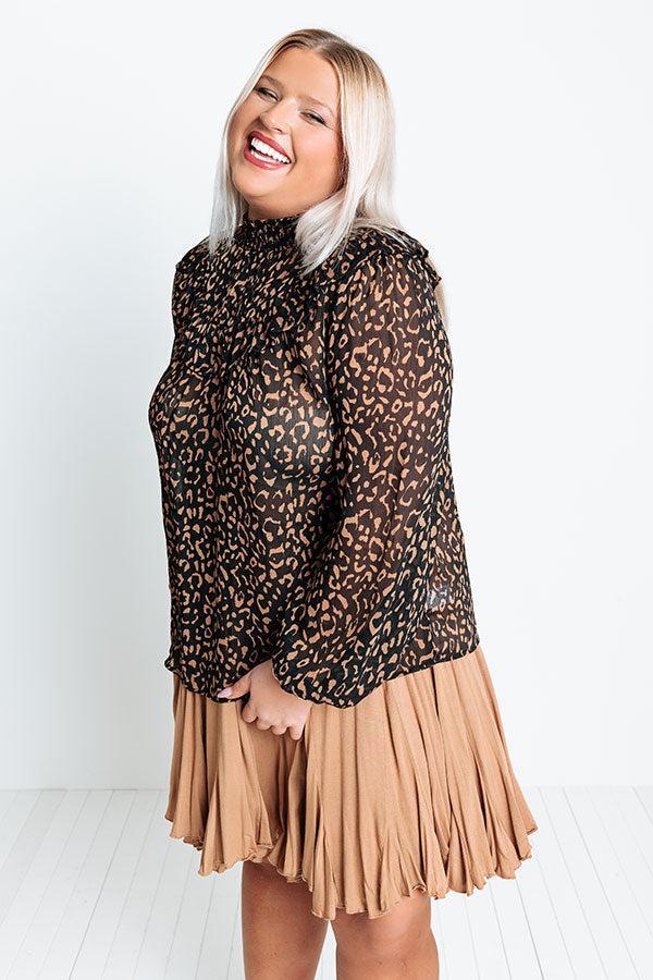 Have A Great Time Leopard Shift Top Curves Product Image