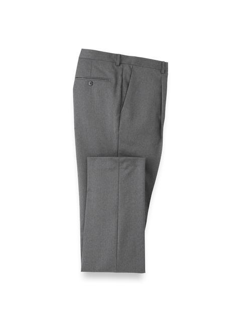 Wool Single Pleat Pants - Grey Product Image