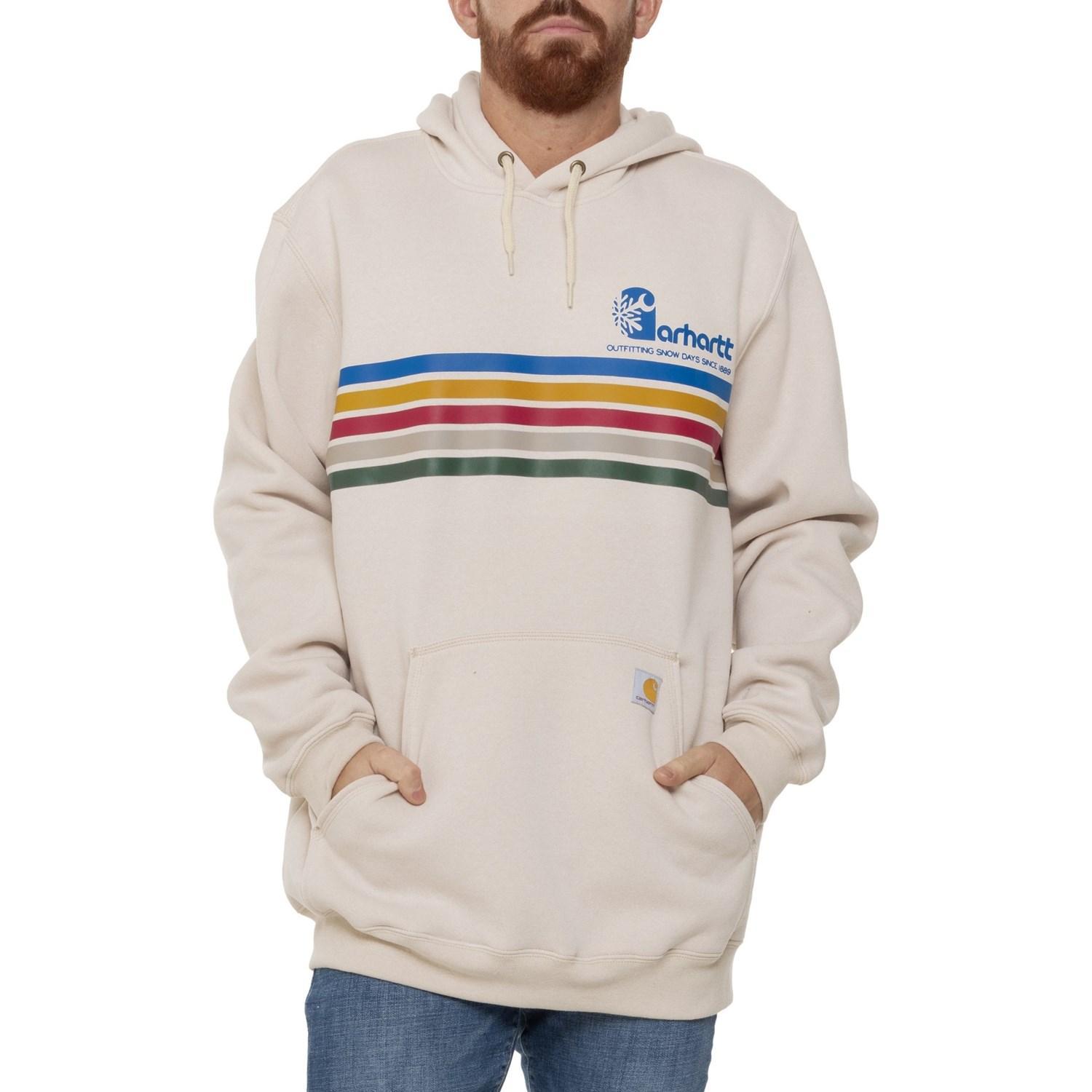 Carhartt 106499 Big and Tall Loose Fit Midweight Striped Graphic Hoodie - Factory Seconds Product Image