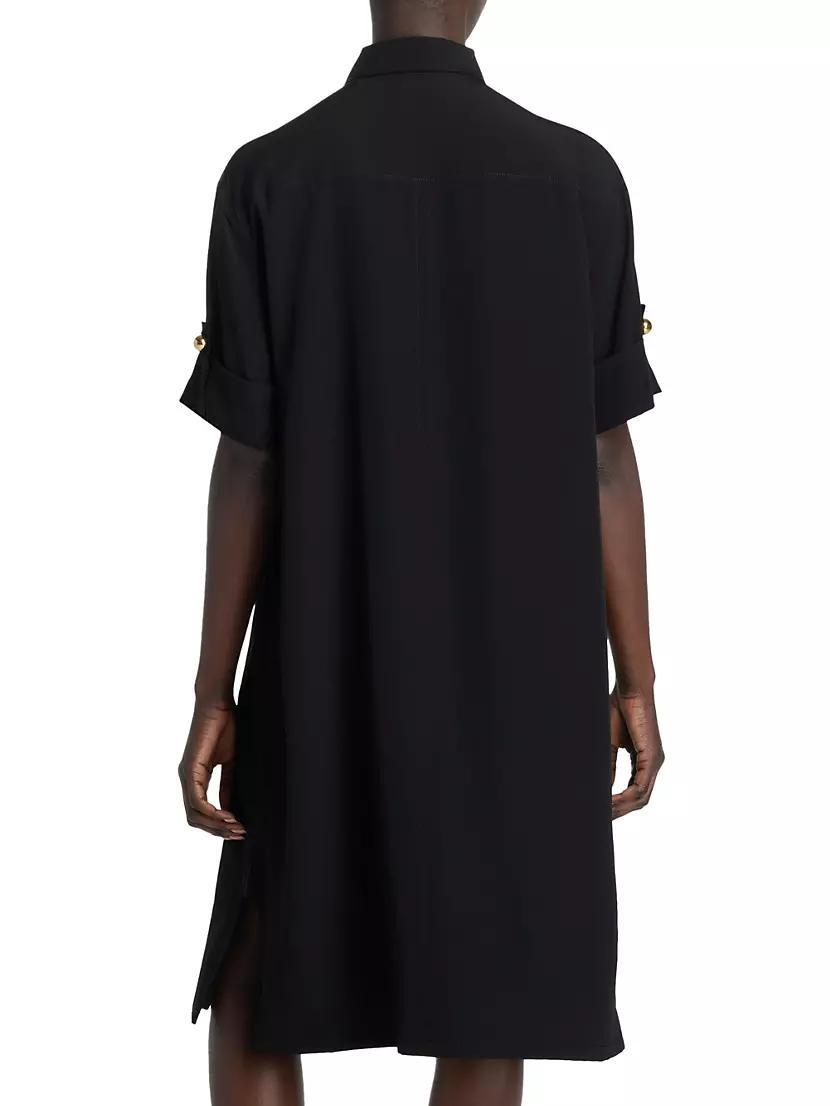 Crepe Silk Polo Dress Product Image