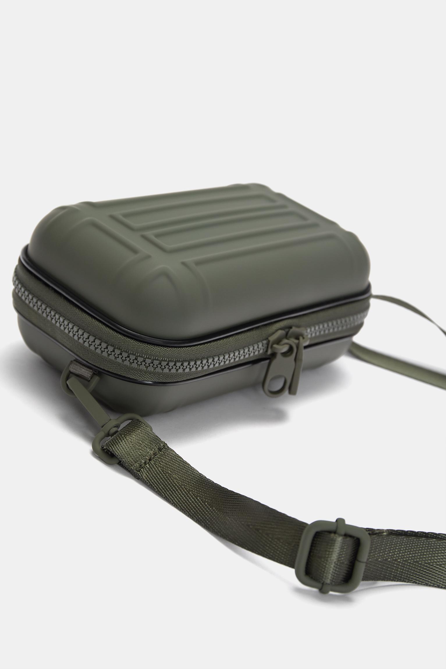 Rubberized rigid crossbody bag Product Image
