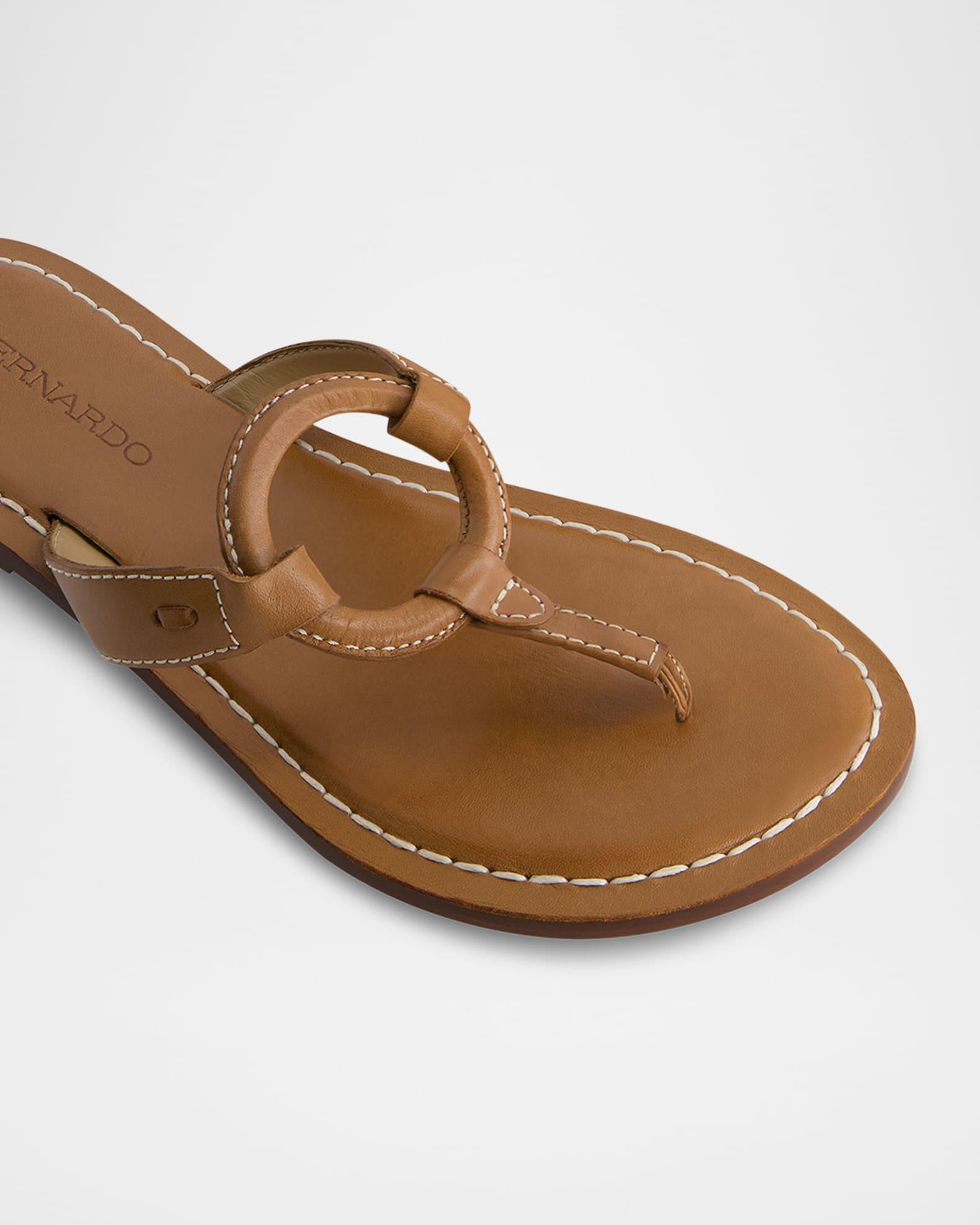 Matrix Leather Flat Thong Sandals Product Image