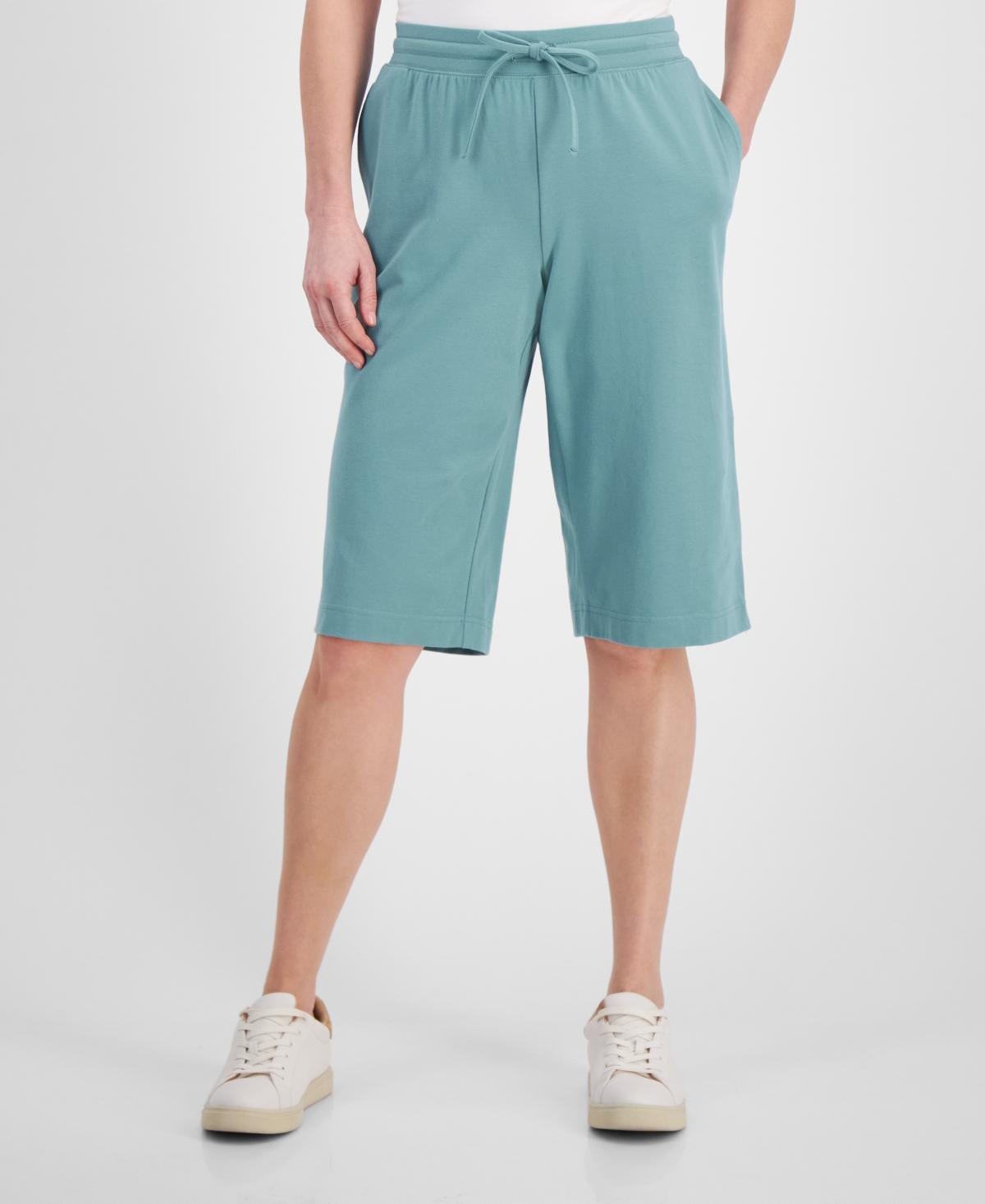 Style & Co Womens Mid Rise Sweatpant Bermuda Shorts, Created for Macys Product Image