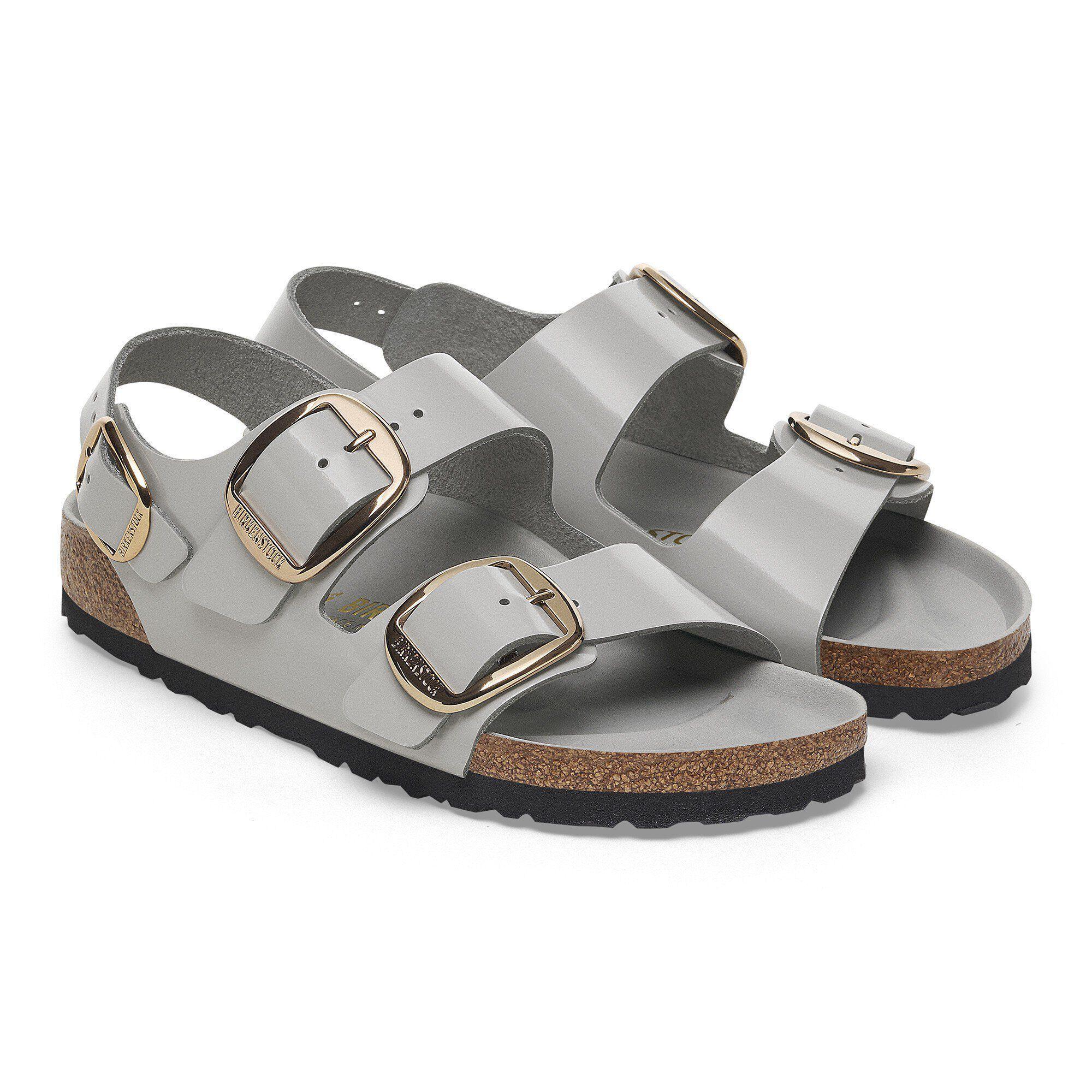 Milano Big Buckle Natural Leather Patent Product Image