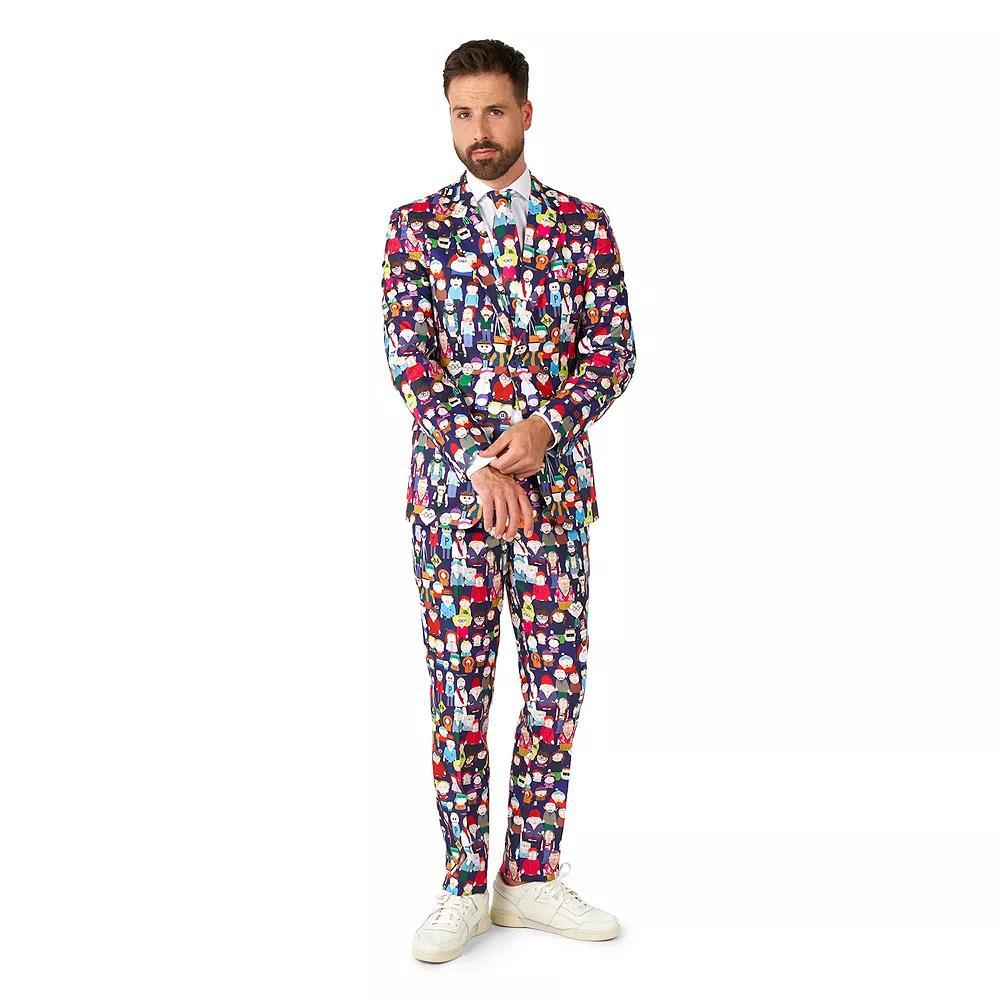 Mens OppoSuits Pac-Man Slim-Fit Suit & Tie Set Product Image