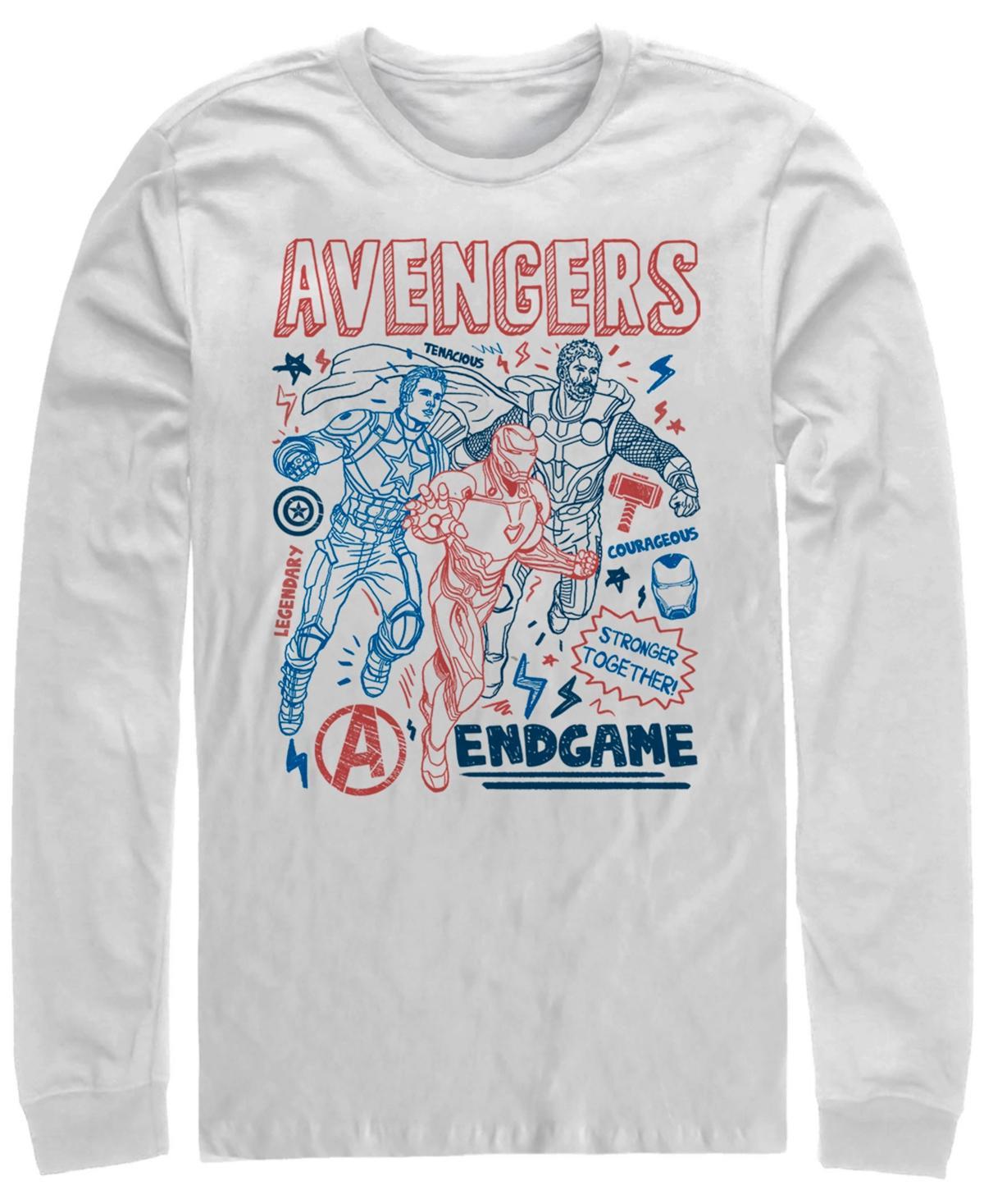 Men's Marvel Avengers Endgame Mightiest Tee, Size: Medium, White Product Image